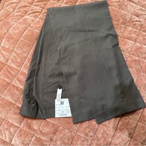 NWT Calvin Klein flat front pants dress slack light brown size 38x32